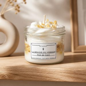 bougie gourmande noix de coco